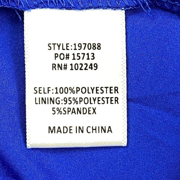 Skies Are Blue Dress Womens 3X Blue Lined Cinched Waist Round Neck Pullover - Picture 10 of 16